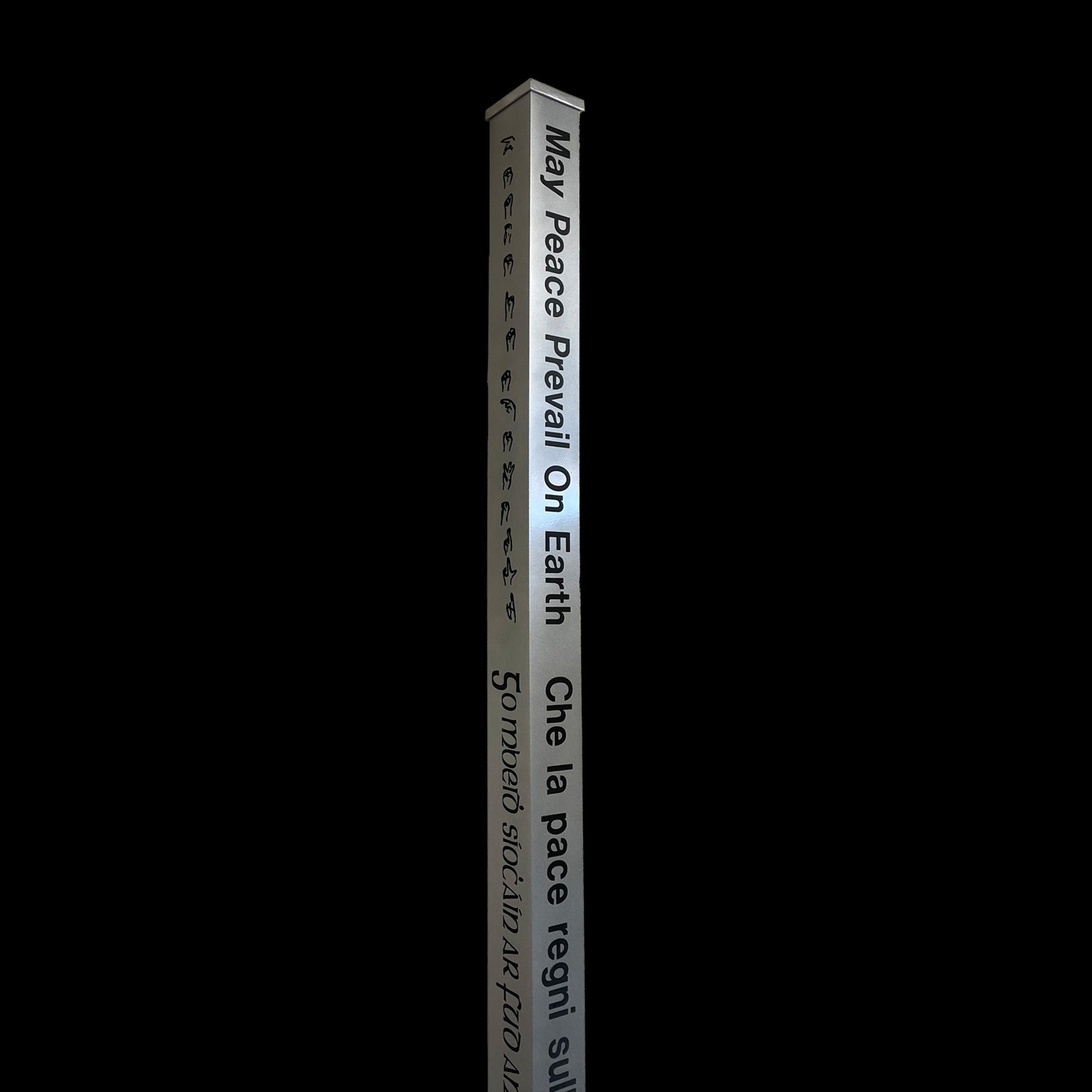 4-Sided Etched Aluminum | 8 Etched – Peace Pole Makers USA