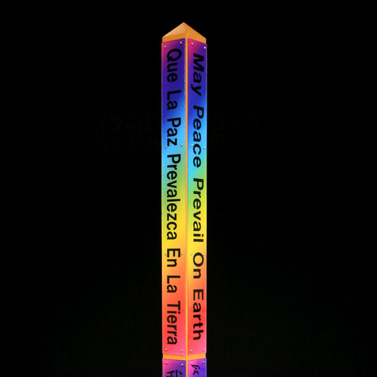 4-Sided Cedar | 8 Rainbow Plaques