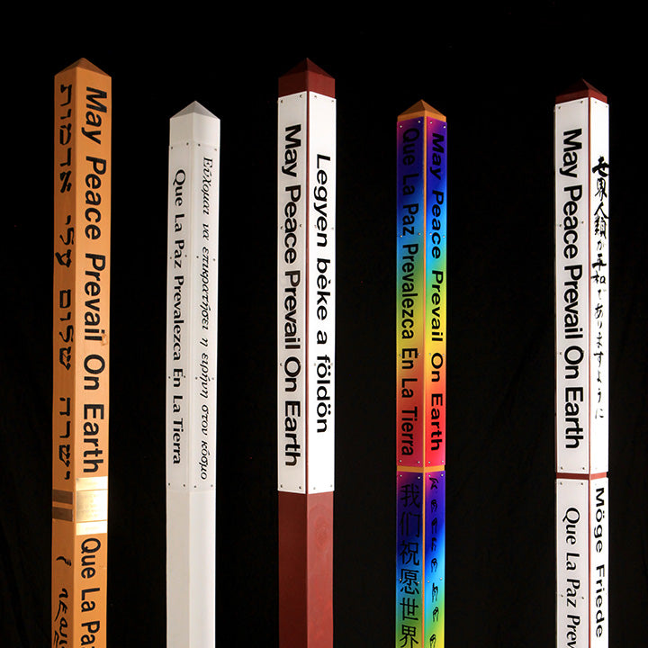 May Peace Prevail On Earth Peace Pole Makers USA