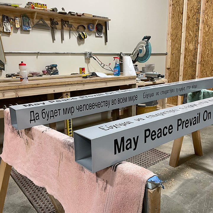 May Peace Prevail On Earth Peace Pole Makers USA