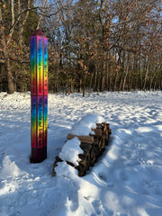 8-Sided Octagon Cedar | 16 Rainbow Plaques