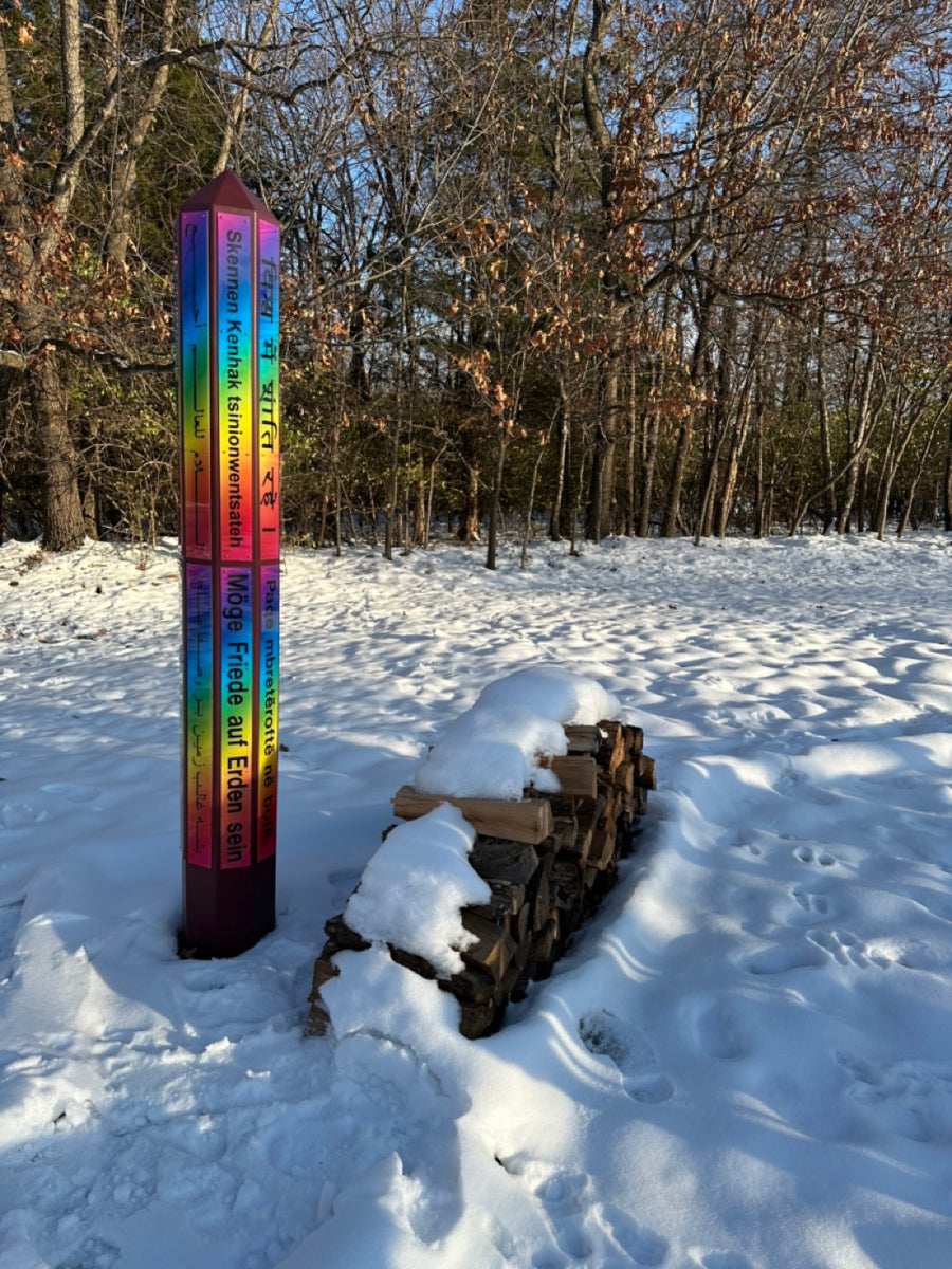 8-Sided Octagon Cedar | 16 Rainbow Plaques