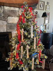 Holiday Ornament Mini Cedar Peace Poles