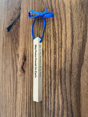 Holiday Ornament Mini Cedar Peace Poles