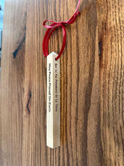 Holiday Ornament Mini Cedar Peace Poles