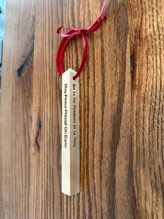 Holiday Ornament Mini Cedar Peace Poles