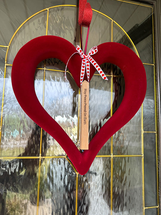 Valentine Ornament Mini Cedar Peace Poles