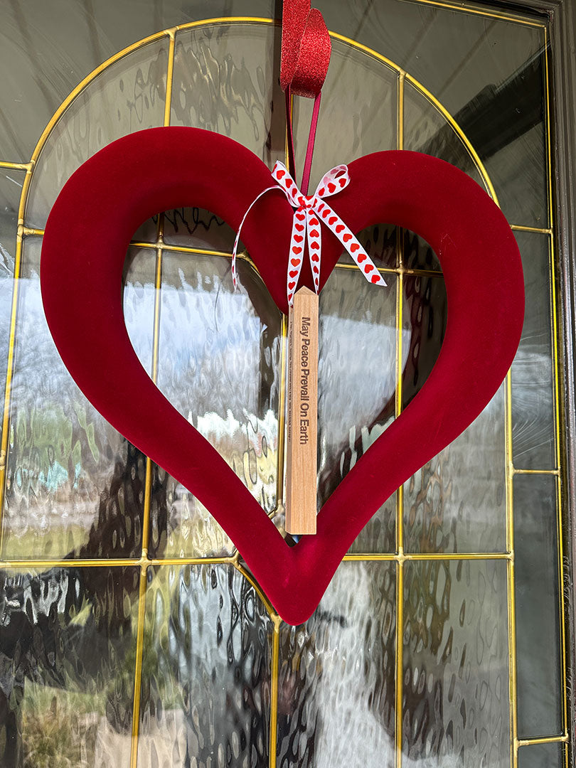 Valentine Ornament Mini Cedar Peace Poles