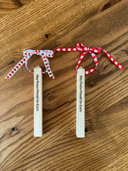 Valentine Ornament Mini Cedar Peace Poles
